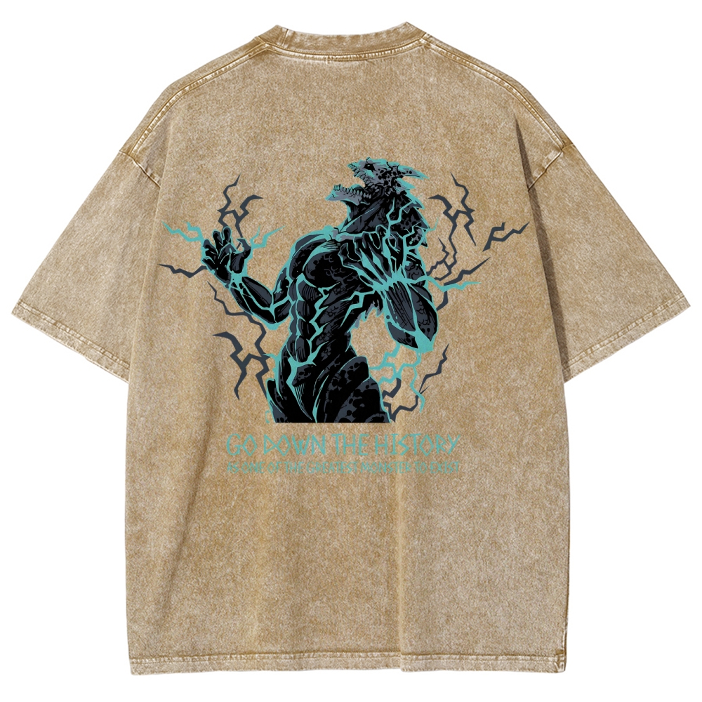 Kaiju No.8 Vintage Unisex Fit Washed T-Shirt 2505016596