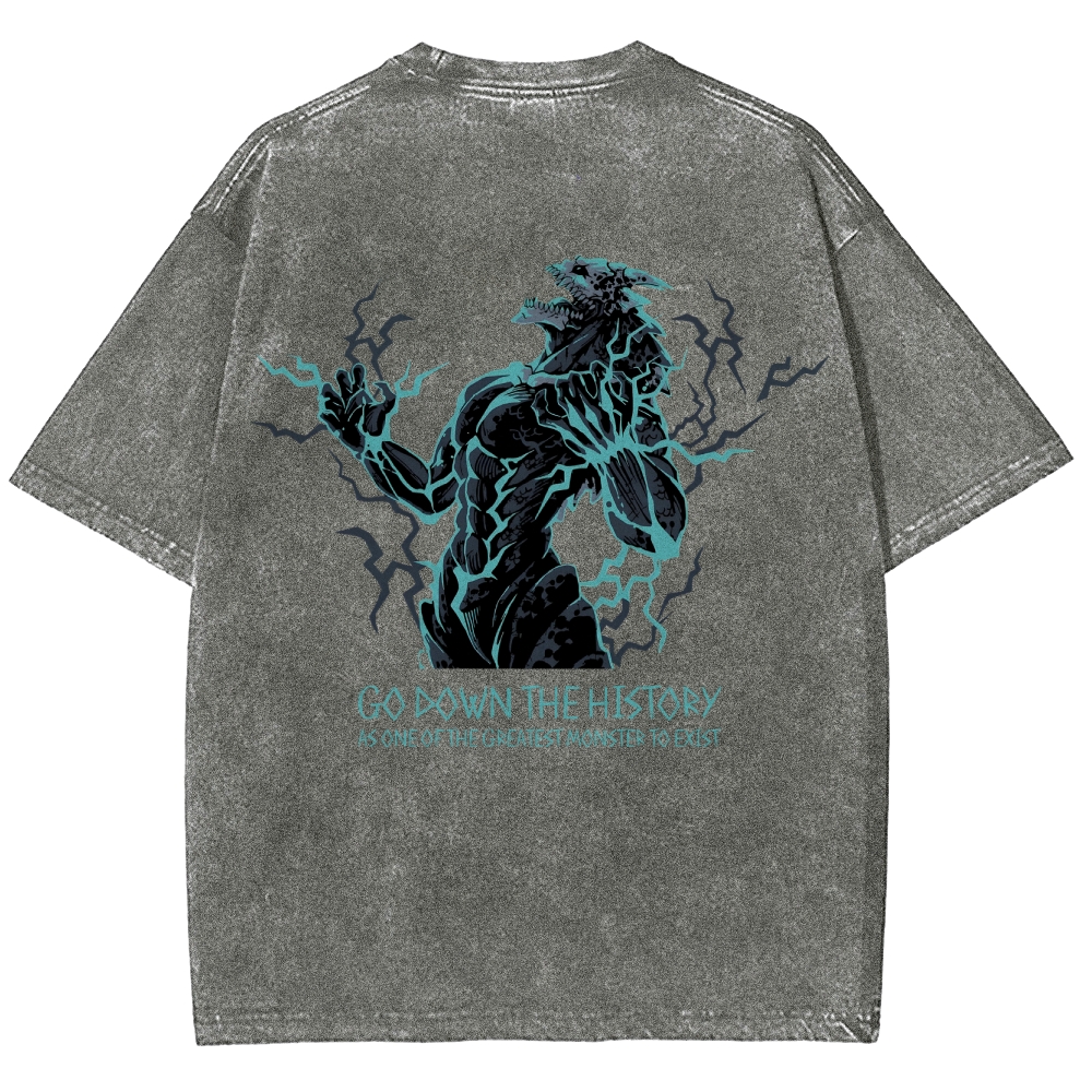 Kaiju No.8 Vintage Unisex Fit Washed T-Shirt 2505016596