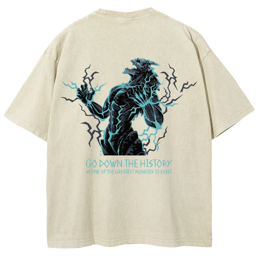 Kaiju No.8 Vintage Unisex Fit Washed T-Shirt 2505016596