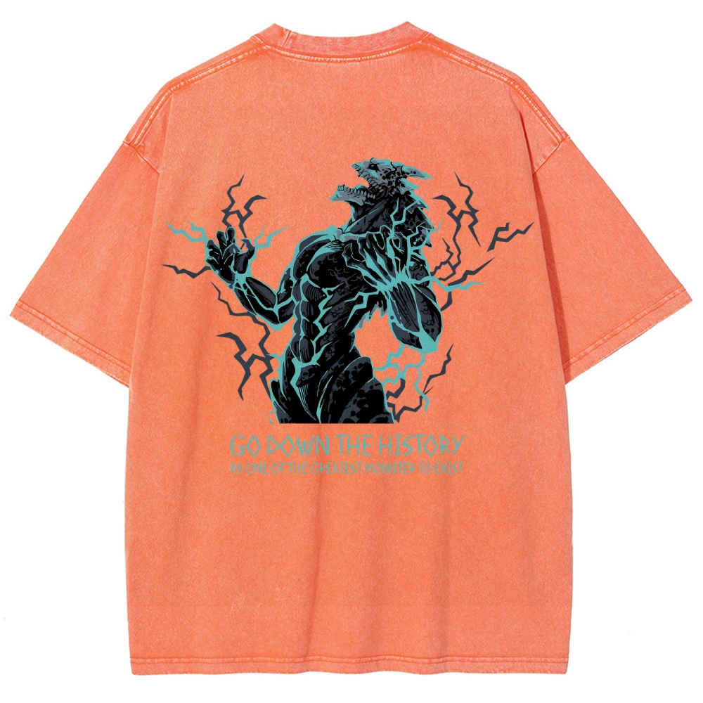 Kaiju No.8 Vintage Unisex Fit Washed T-Shirt 2505016596