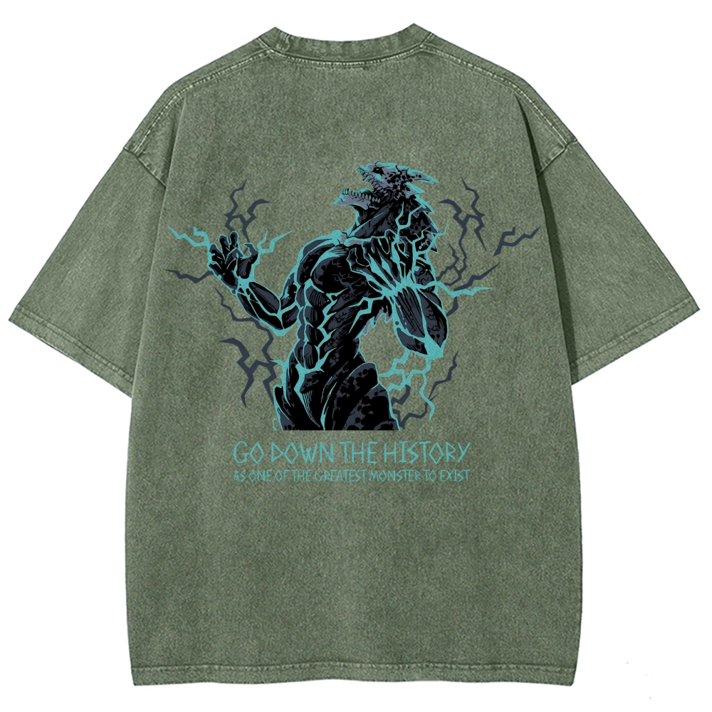 Kaiju No.8 Vintage Unisex Fit Washed T-Shirt 2505016596