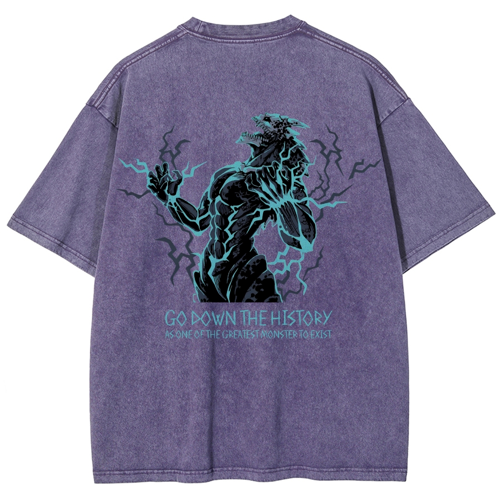 Kaiju No.8 Vintage Unisex Fit Washed T-Shirt 2505016596