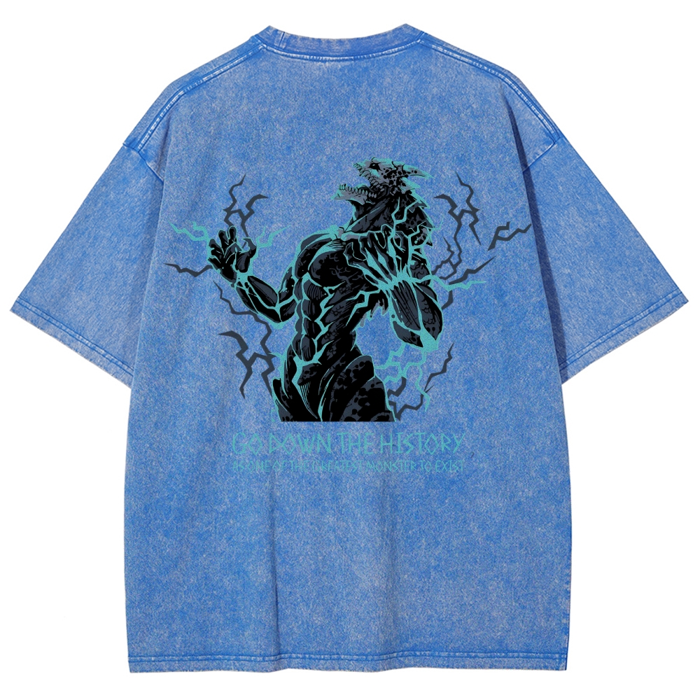 Kaiju No.8 Vintage Unisex Fit Washed T-Shirt 2505016596