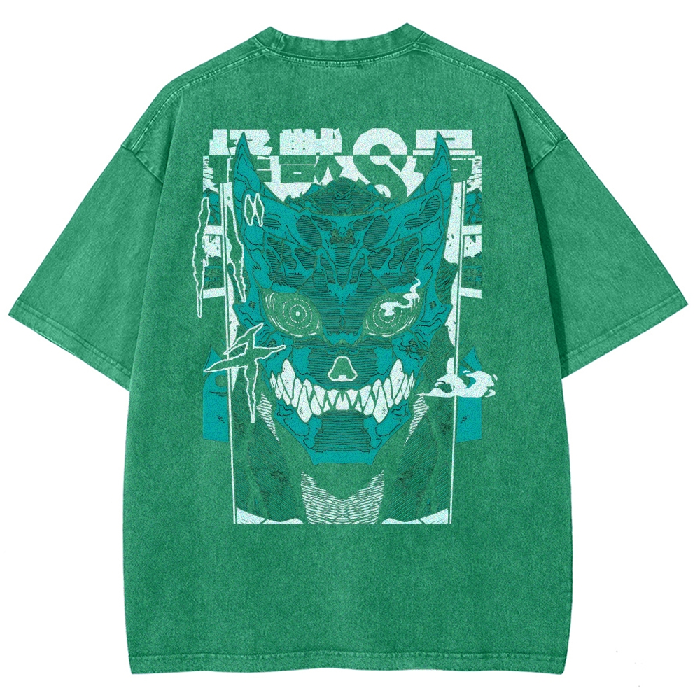 Kaiju No.8 Vintage Unisex Fit Washed T-Shirt 2505016598