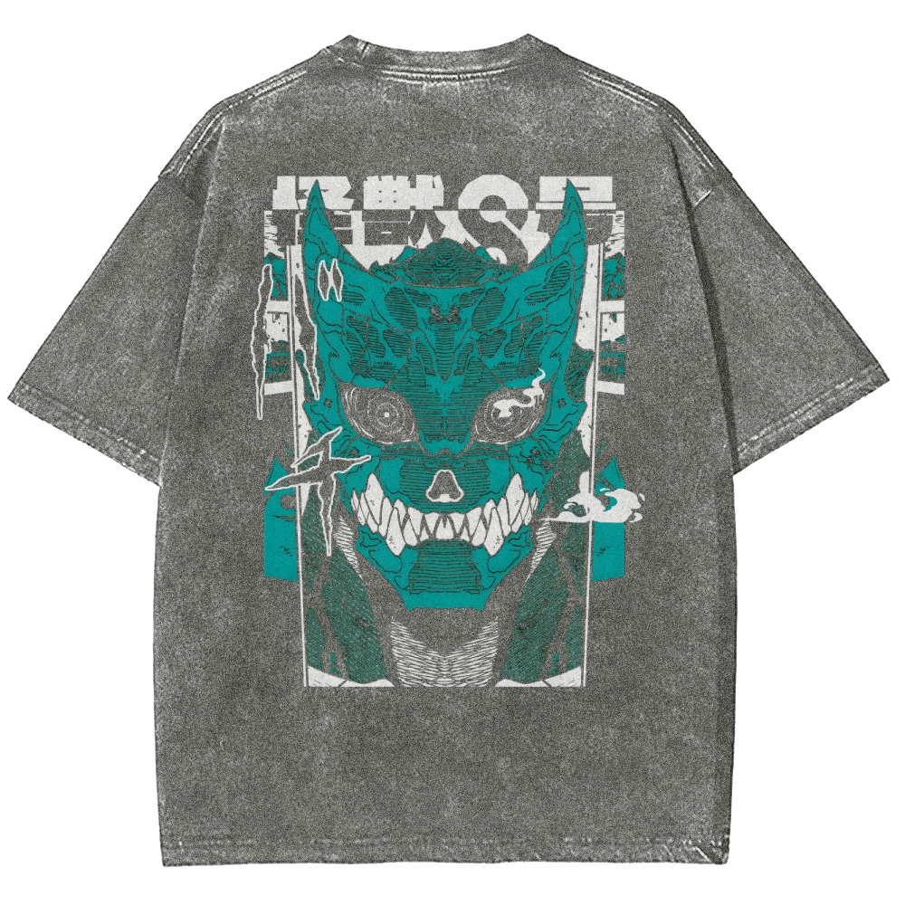 Kaiju No.8 Vintage Unisex Fit Washed T-Shirt 2505016598