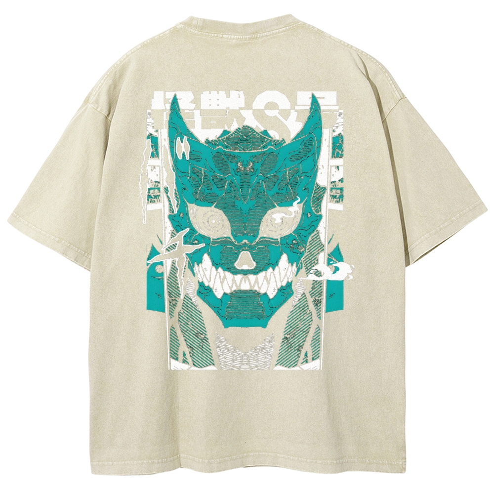Kaiju No.8 Vintage Unisex Fit Washed T-Shirt 2505016598