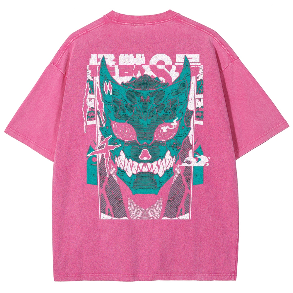 Kaiju No.8 Vintage Unisex Fit Washed T-Shirt 2505016598