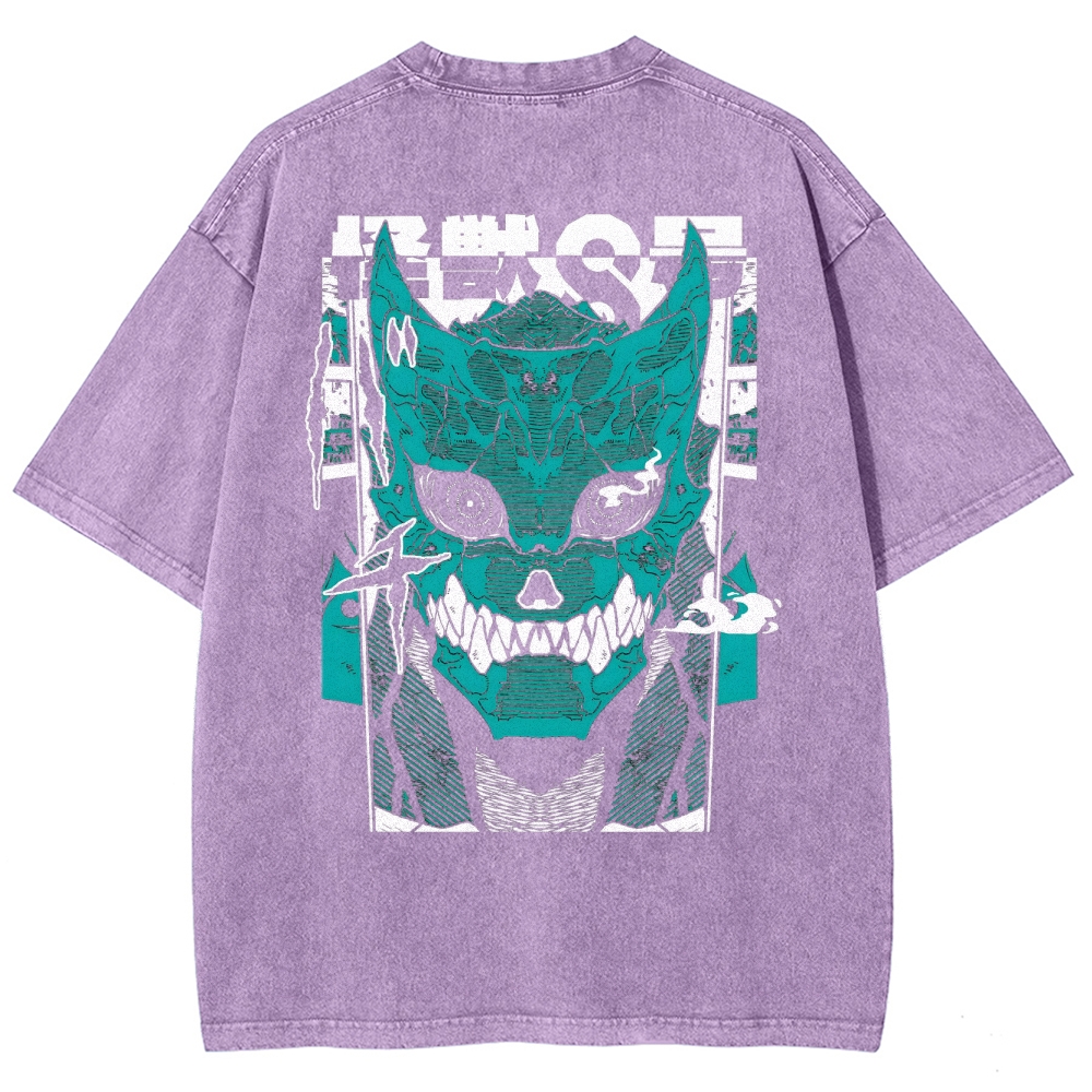 Kaiju No.8 Vintage Unisex Fit Washed T-Shirt 2505016598