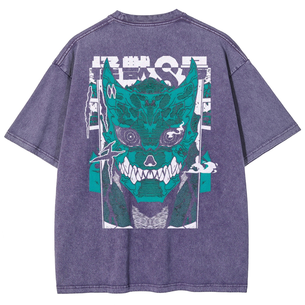 Kaiju No.8 Vintage Unisex Fit Washed T-Shirt 2505016598
