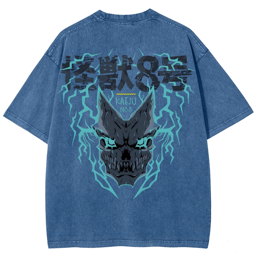 Kaiju No.8 Vintage Unisex Fit Washed T-Shirt 2505016606