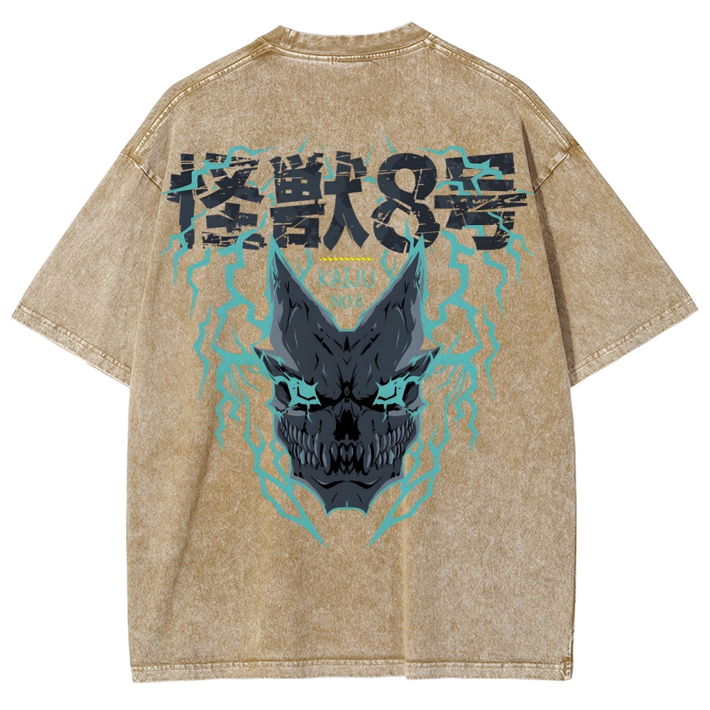 Kaiju No.8 Vintage Unisex Fit Washed T-Shirt 2505016606