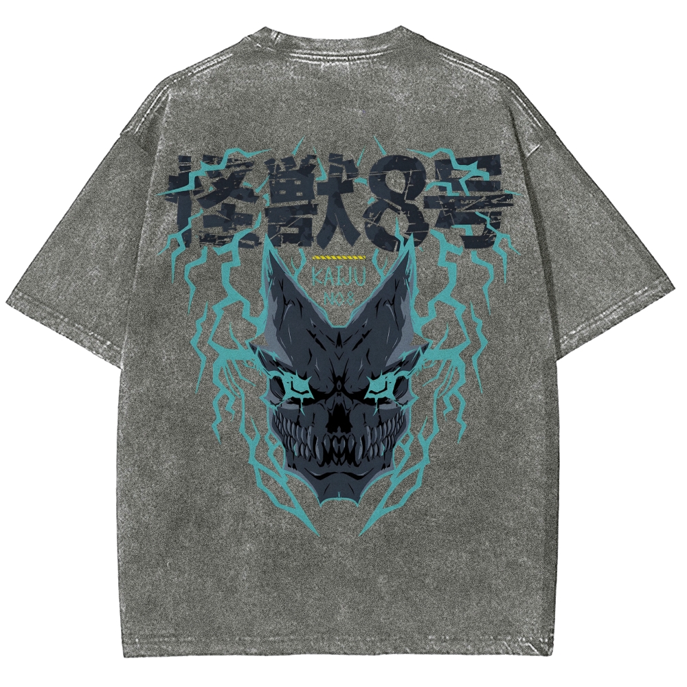 Kaiju No.8 Vintage Unisex Fit Washed T-Shirt 2505016606