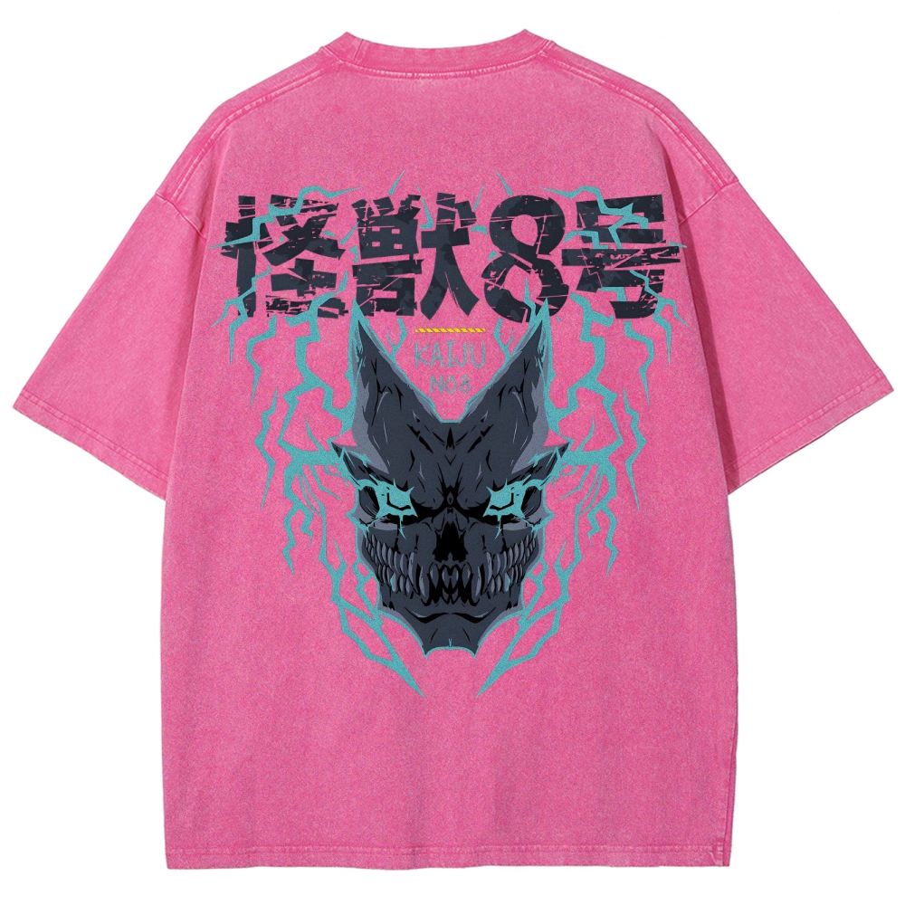 Kaiju No.8 Vintage Unisex Fit Washed T-Shirt 2505016606