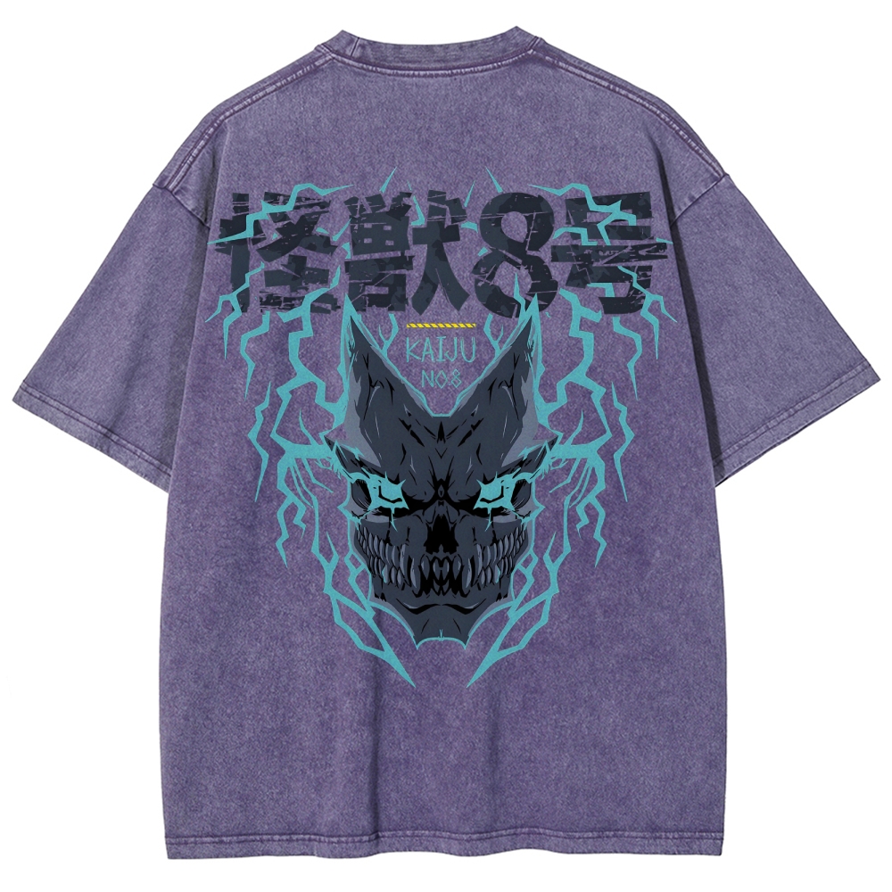 Kaiju No.8 Vintage Unisex Fit Washed T-Shirt 2505016606