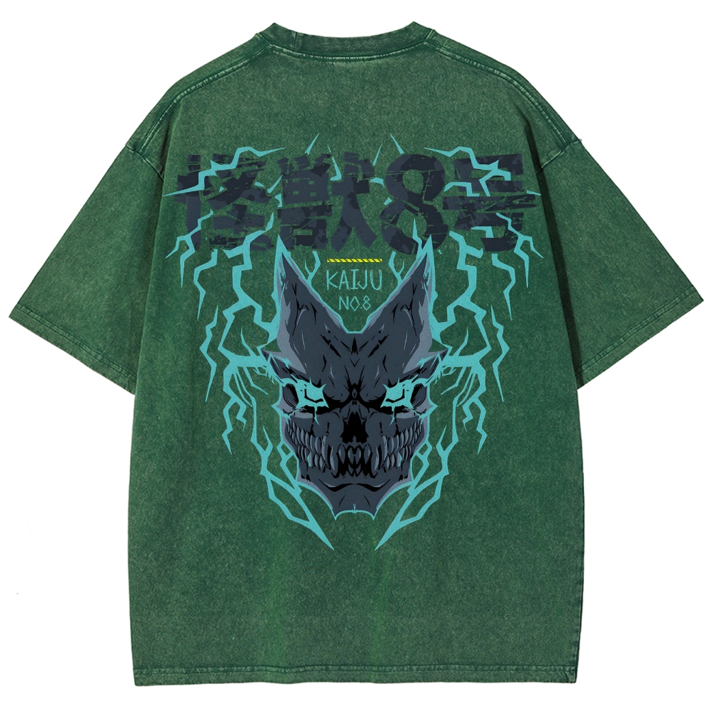 Kaiju No.8 Vintage Unisex Fit Washed T-Shirt 2505016606