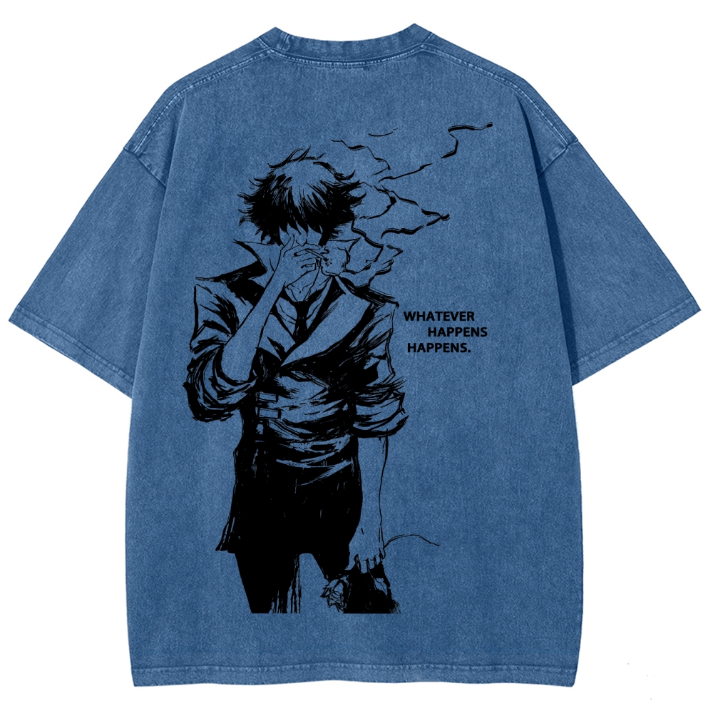 Cowboy Bebop Vintage Unisex Fit Washed T-Shirt 2505017632