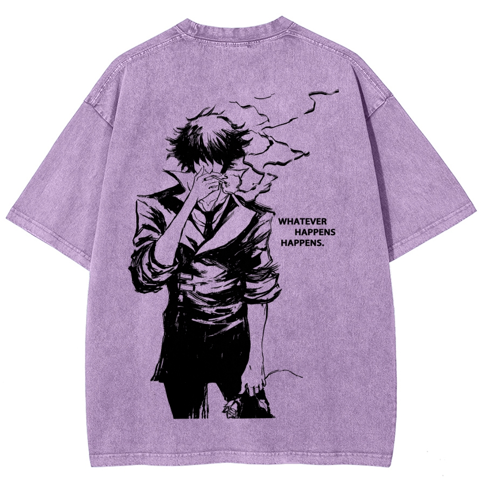 Cowboy Bebop Vintage Unisex Fit Washed T-Shirt 2505017632
