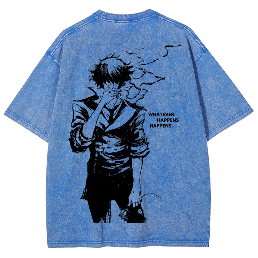Cowboy Bebop Vintage Unisex Fit Washed T-Shirt 2505017632