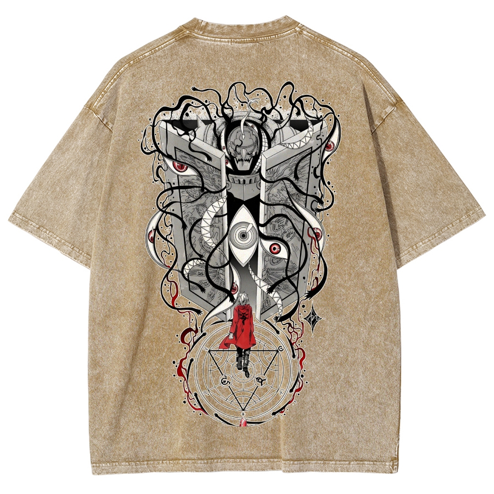 Fullmetal Alchemist Unisex Fit Washed T-Shirt 2505018955