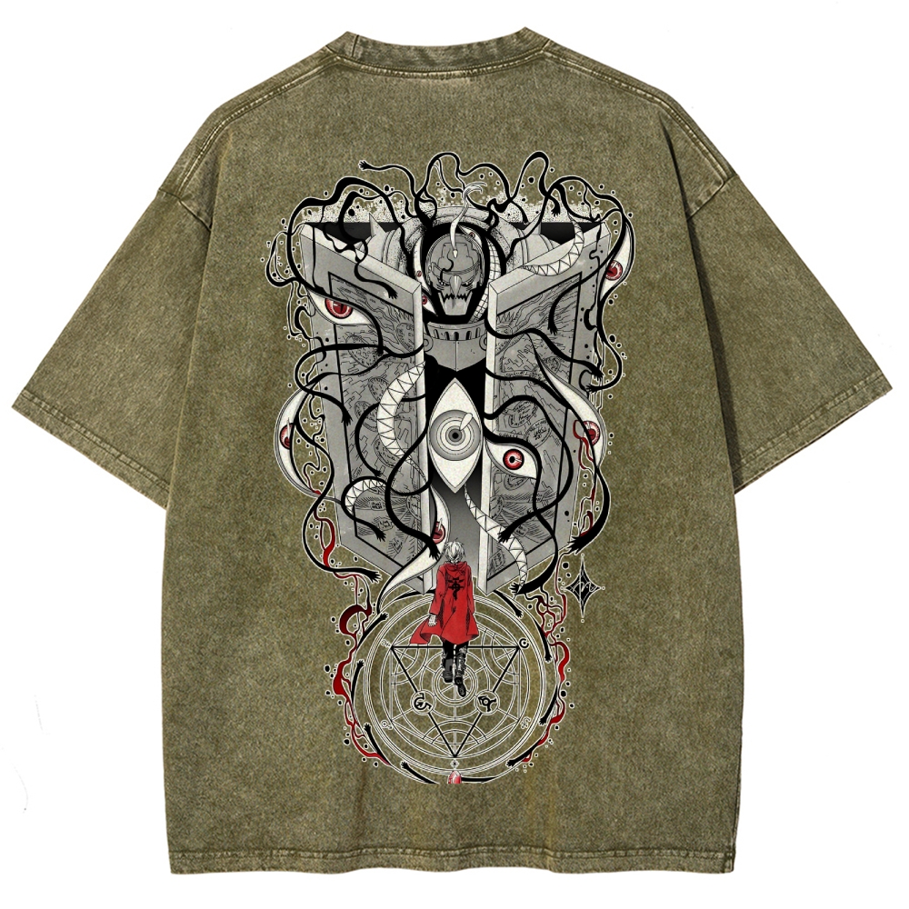 Fullmetal Alchemist Unisex Fit Washed T-Shirt 2505018955