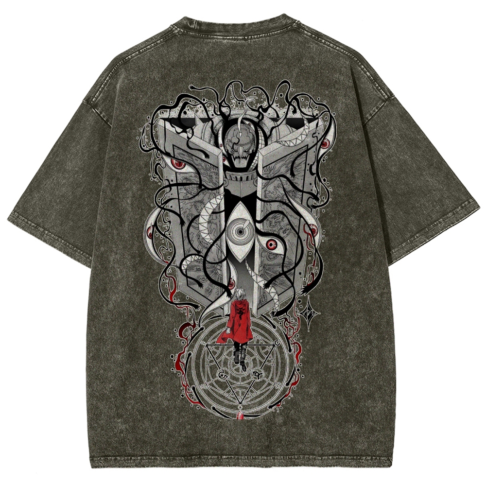 Fullmetal Alchemist Unisex Fit Washed T-Shirt 2505018955