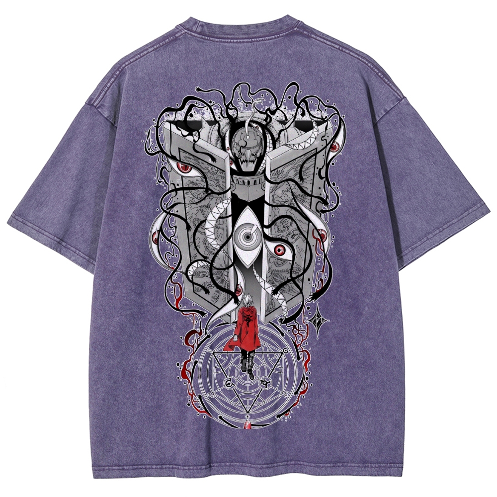 Fullmetal Alchemist Unisex Fit Washed T-Shirt 2505018955