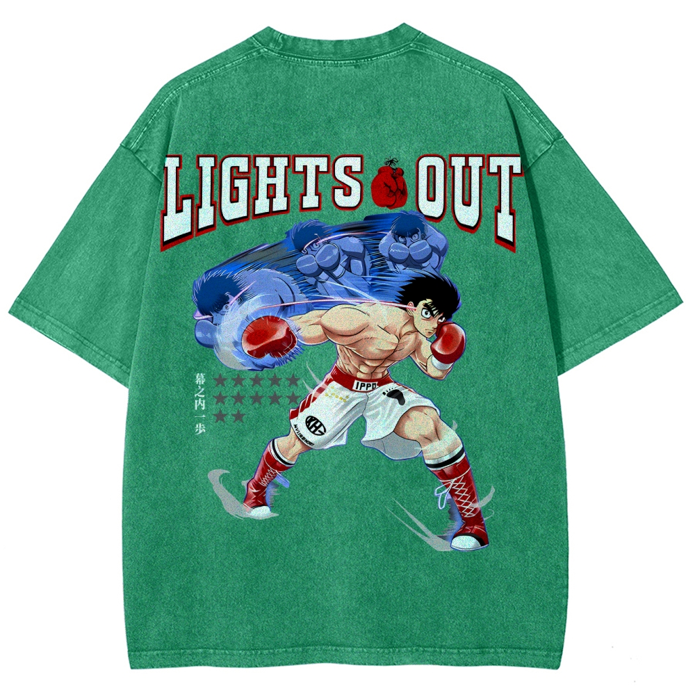 Hajime no Ippo Unisex Fit Washed T-Shirt 2506006897