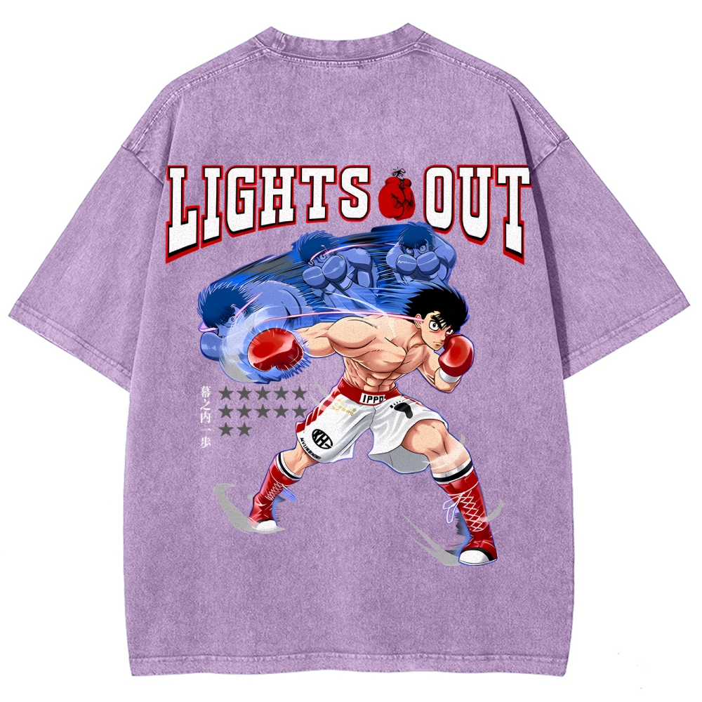 Hajime no Ippo Unisex Fit Washed T-Shirt 2506006897