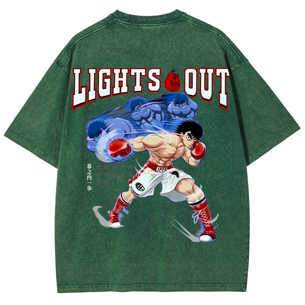 Hajime no Ippo Unisex Fit Washed T-Shirt 2506006897