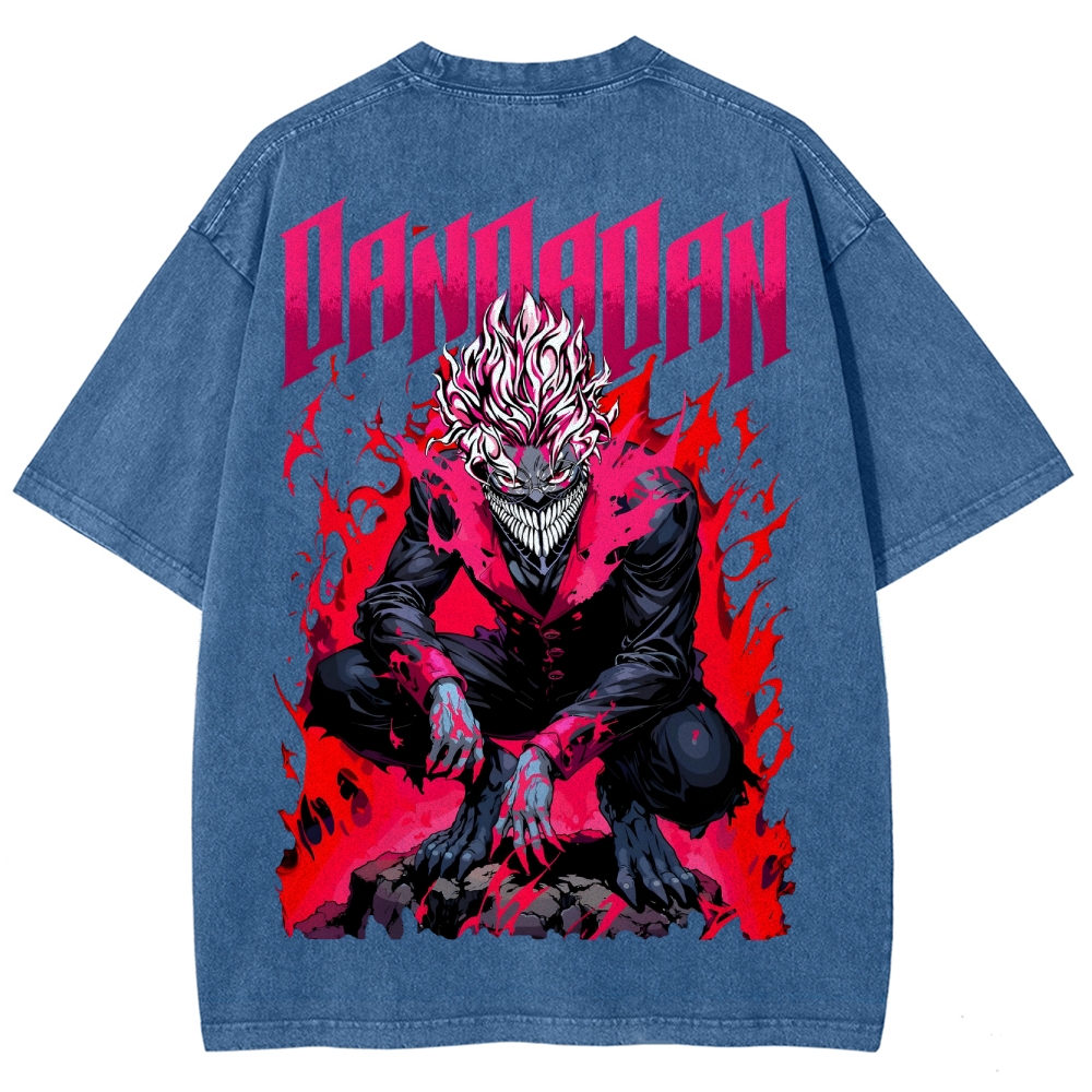 Dandadan Unisex Fit Washed T-Shirt 2506008227