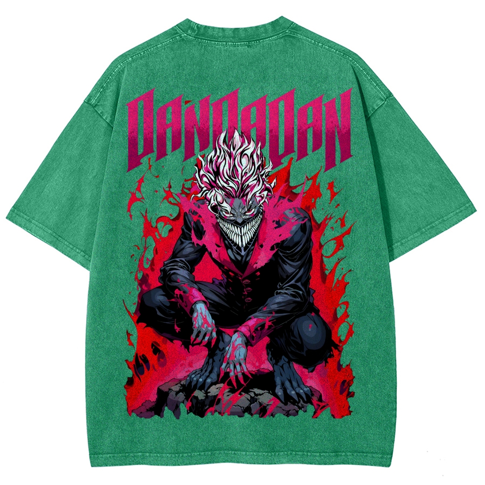 Dandadan Unisex Fit Washed T-Shirt 2506008227