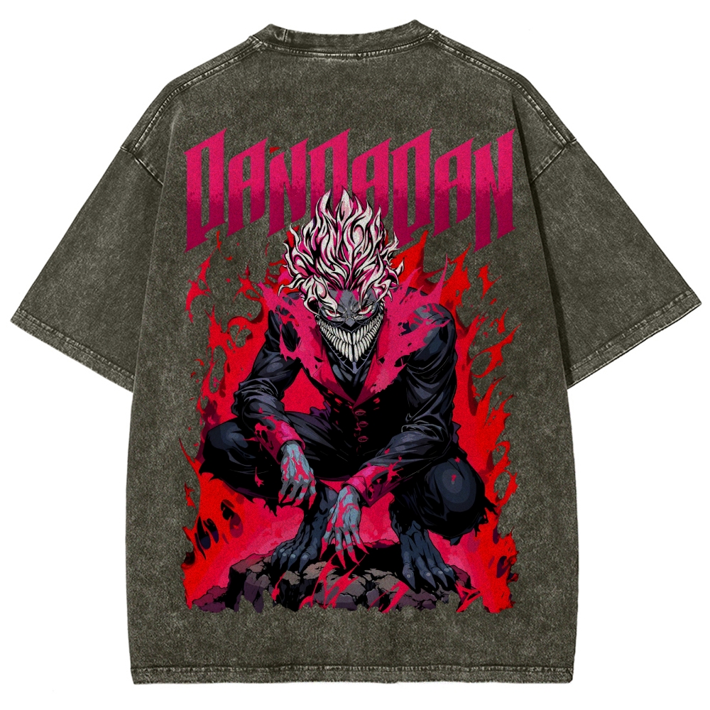 Dandadan Unisex Fit Washed T-Shirt 2506008227