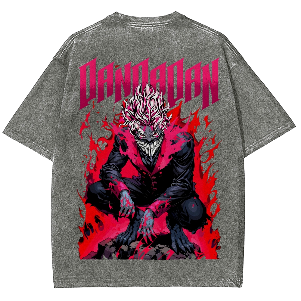 Dandadan Unisex Fit Washed T-Shirt 2506008227