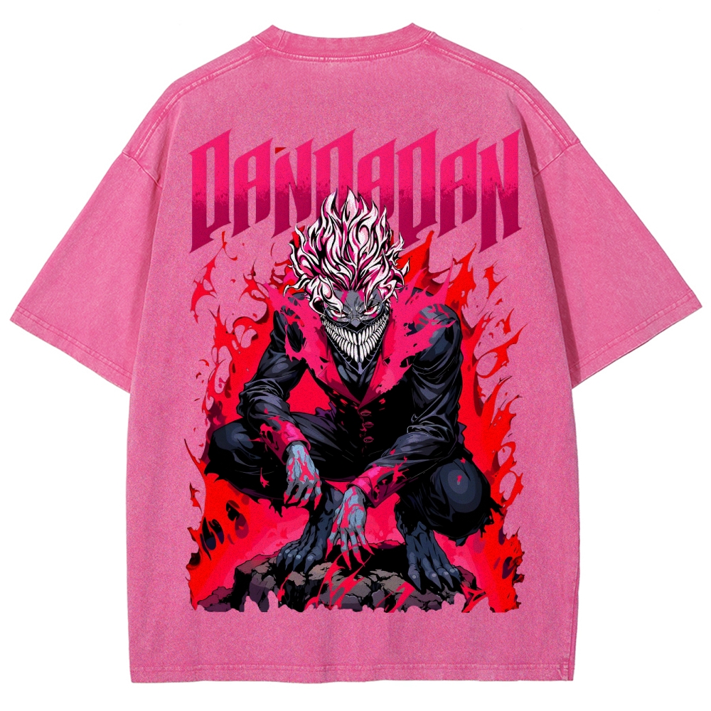 Dandadan Unisex Fit Washed T-Shirt 2506008227