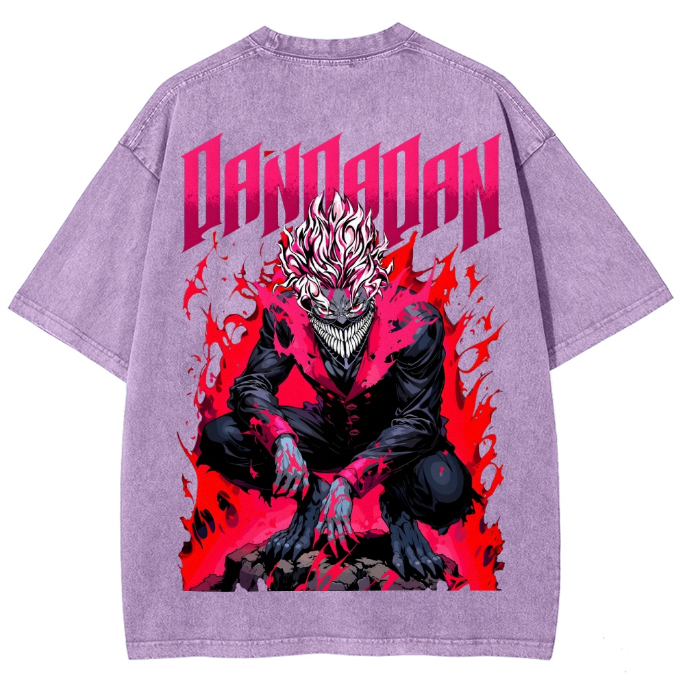 Dandadan Unisex Fit Washed T-Shirt 2506008227