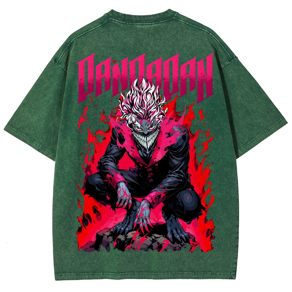 Dandadan Unisex Fit Washed T-Shirt 2506008227