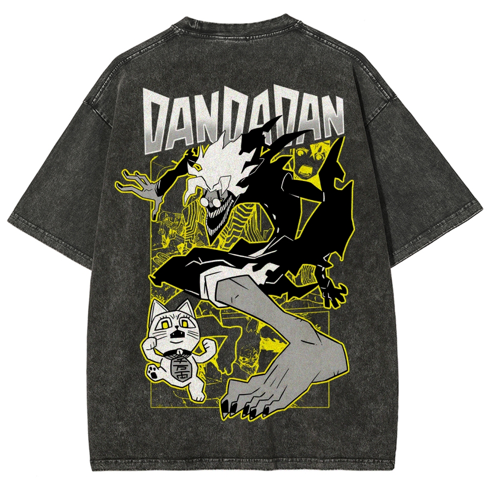 Dandadan Unisex Fit Washed T-Shirt 2506008228