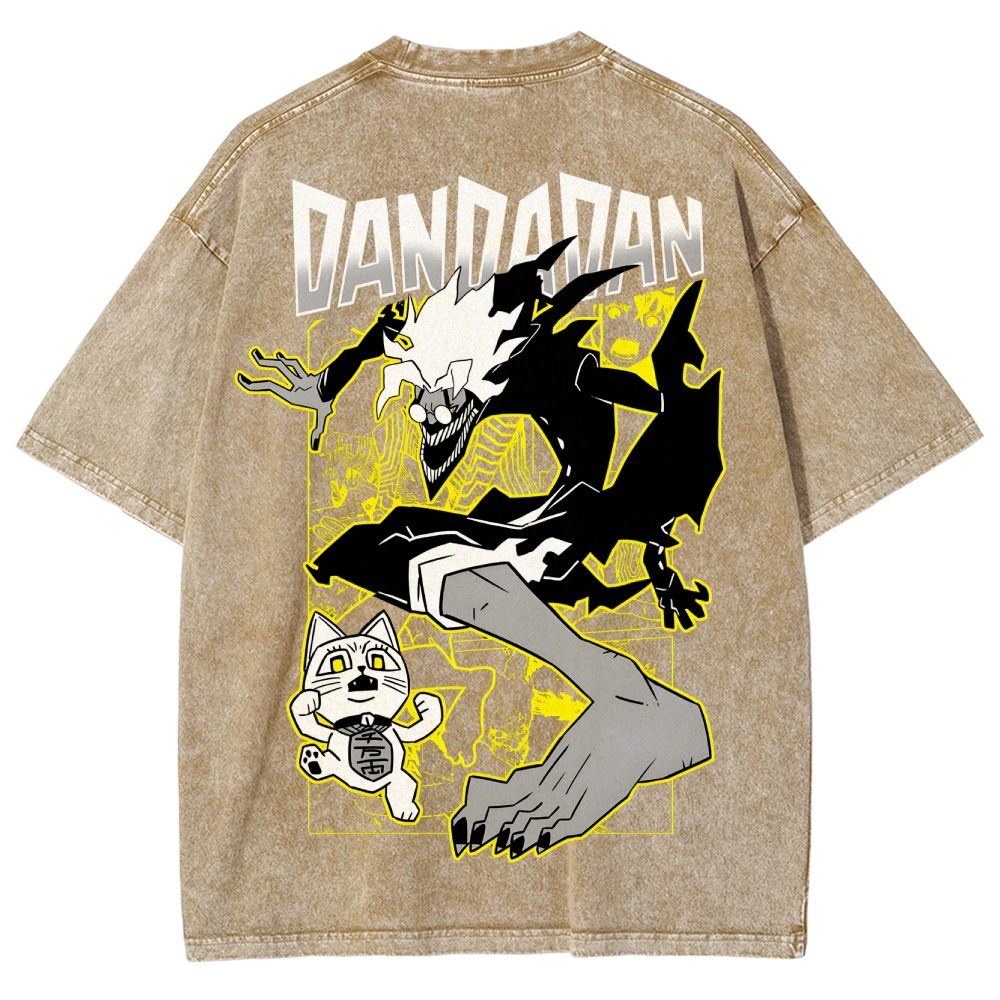 Dandadan Unisex Fit Washed T-Shirt 2506008228