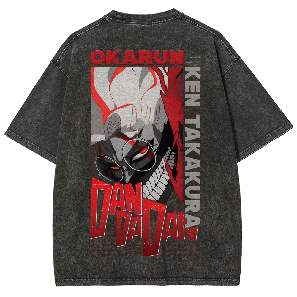 Dandadan Unisex Fit Washed T-Shirt 2506008230