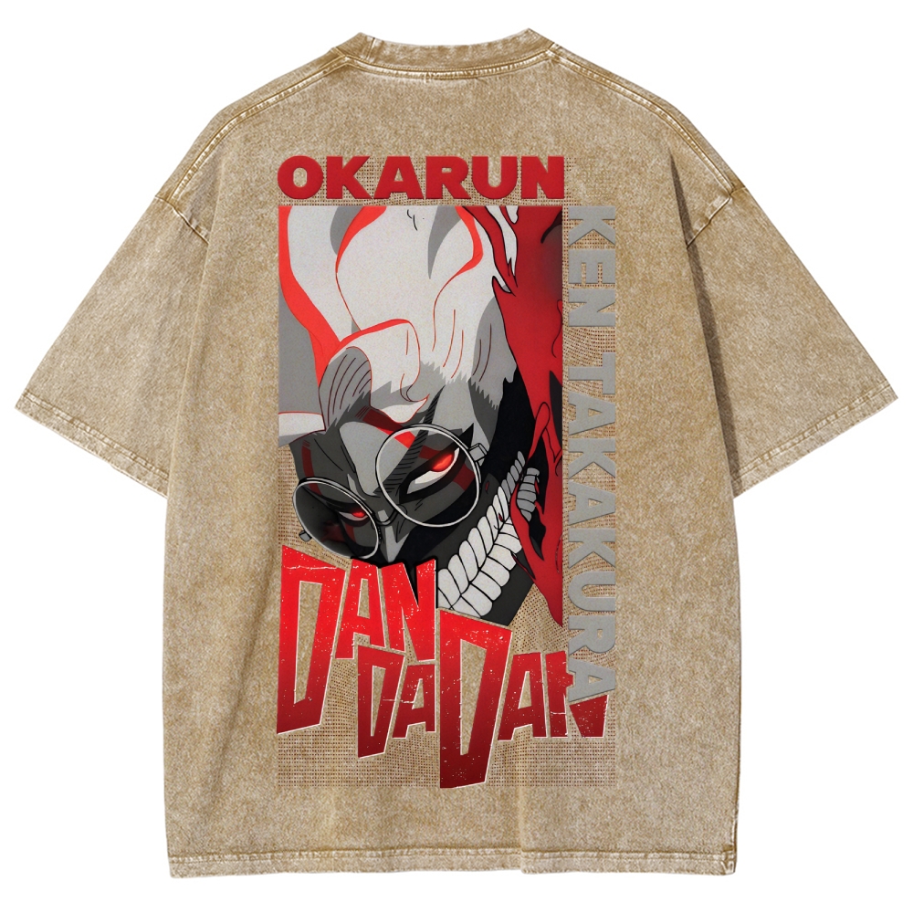 Dandadan Unisex Fit Washed T-Shirt 2506008230