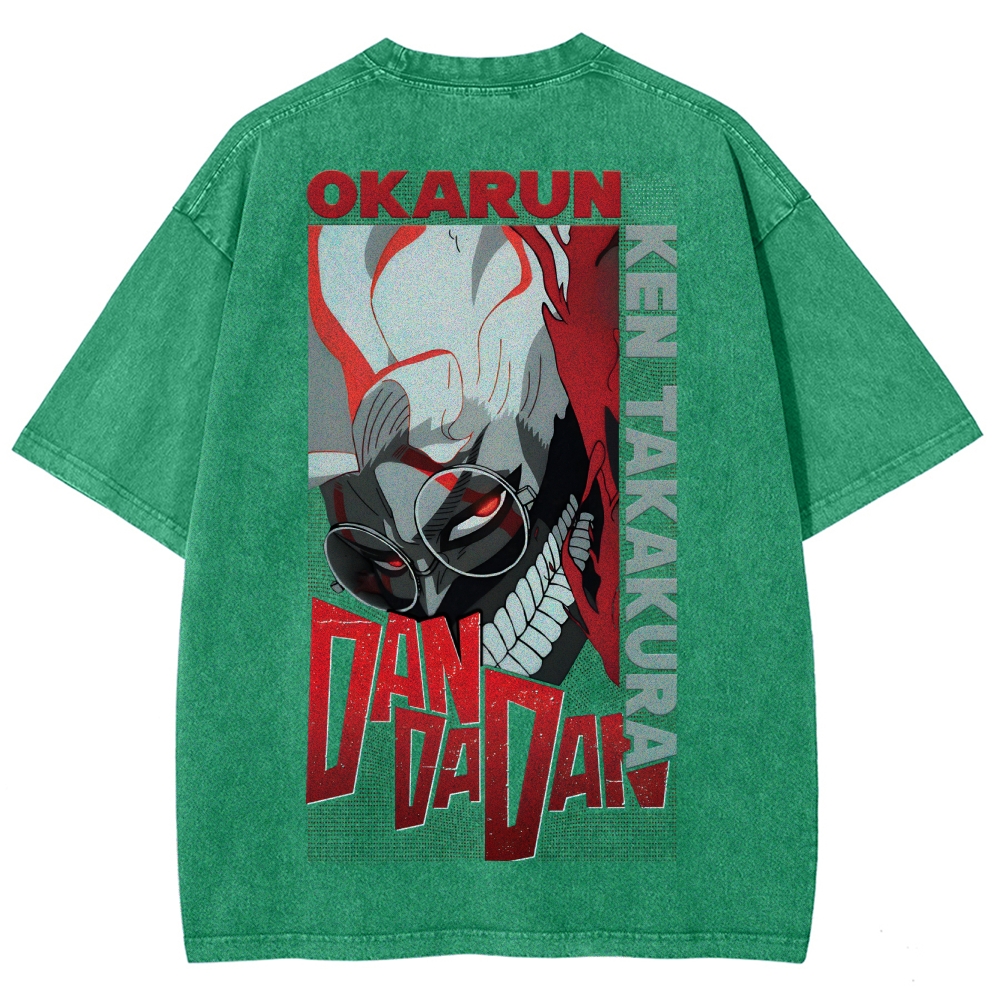 Dandadan Unisex Fit Washed T-Shirt 2506008230