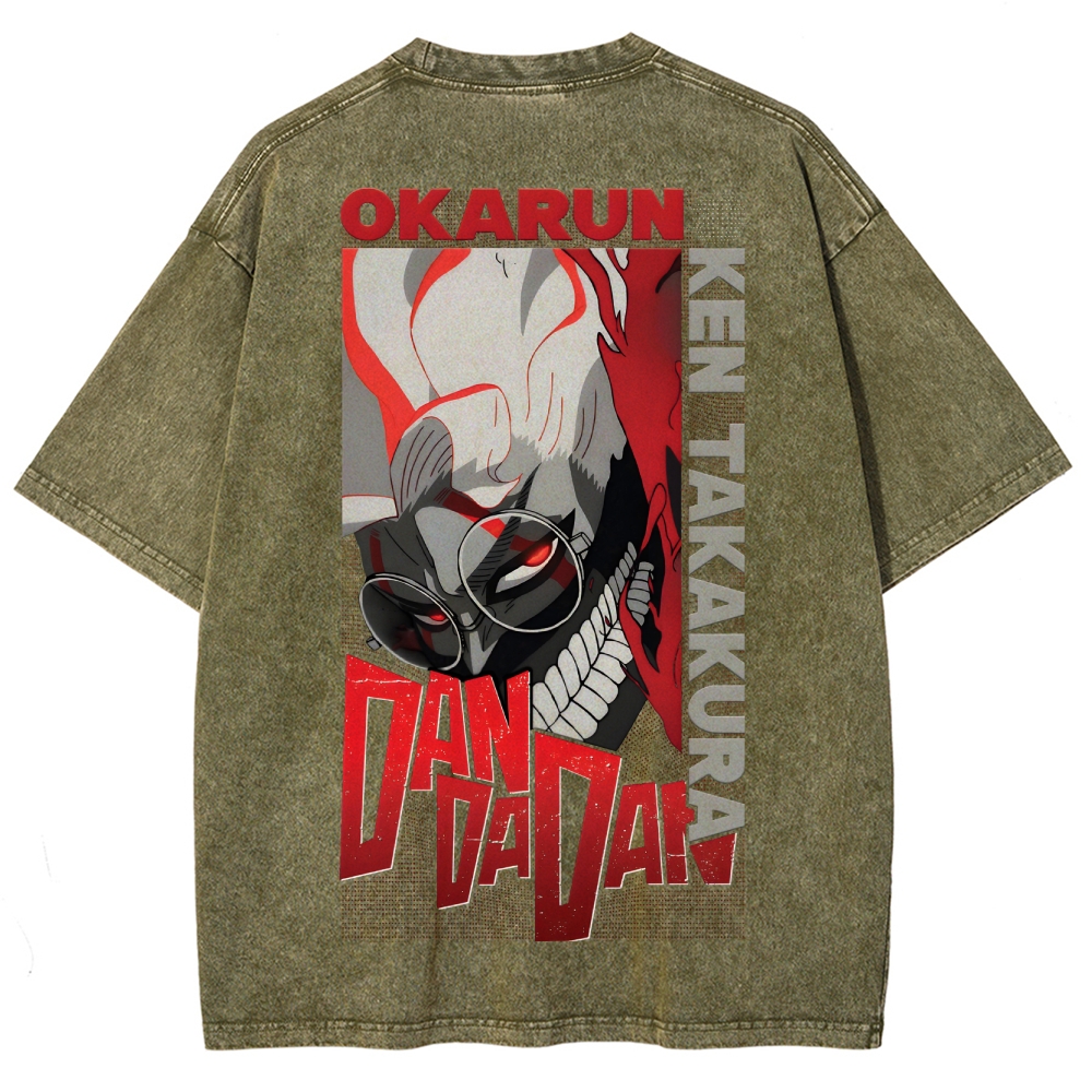 Dandadan Unisex Fit Washed T-Shirt 2506008230