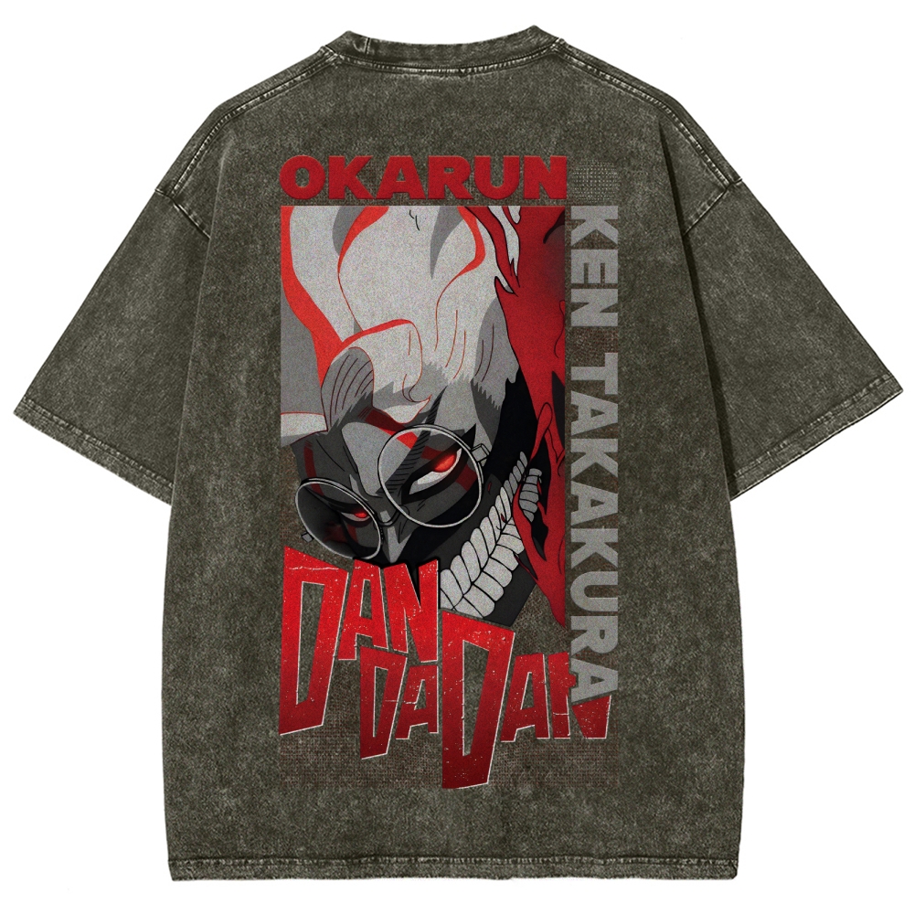 Dandadan Unisex Fit Washed T-Shirt 2506008230