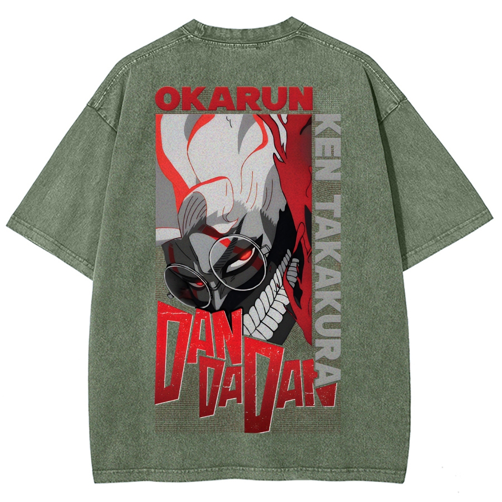 Dandadan Unisex Fit Washed T-Shirt 2506008230