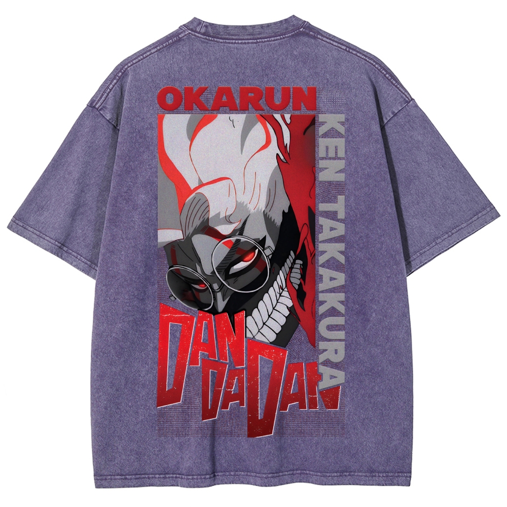 Dandadan Unisex Fit Washed T-Shirt 2506008230