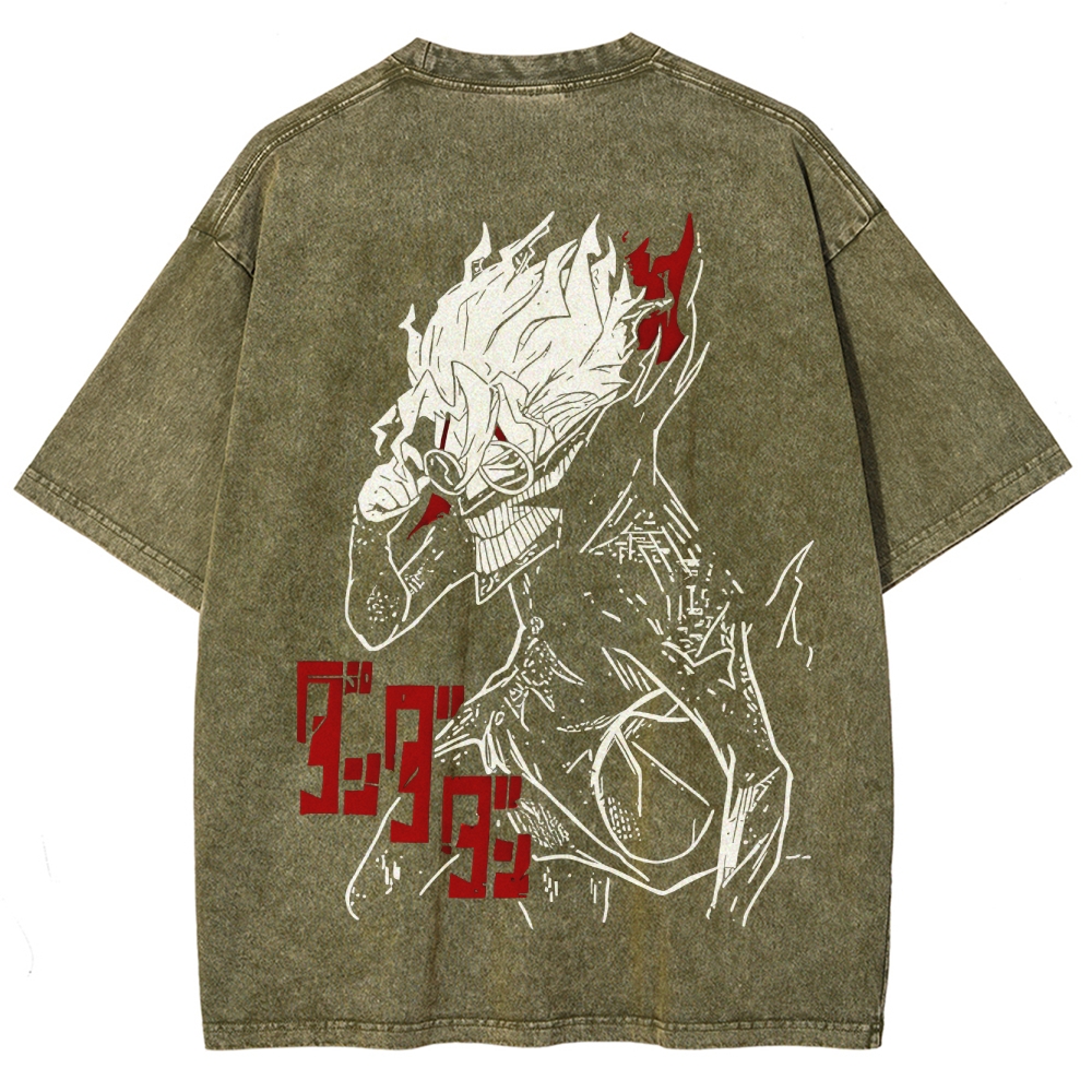 Dandadan Unisex Fit Washed T-Shirt 2506008231