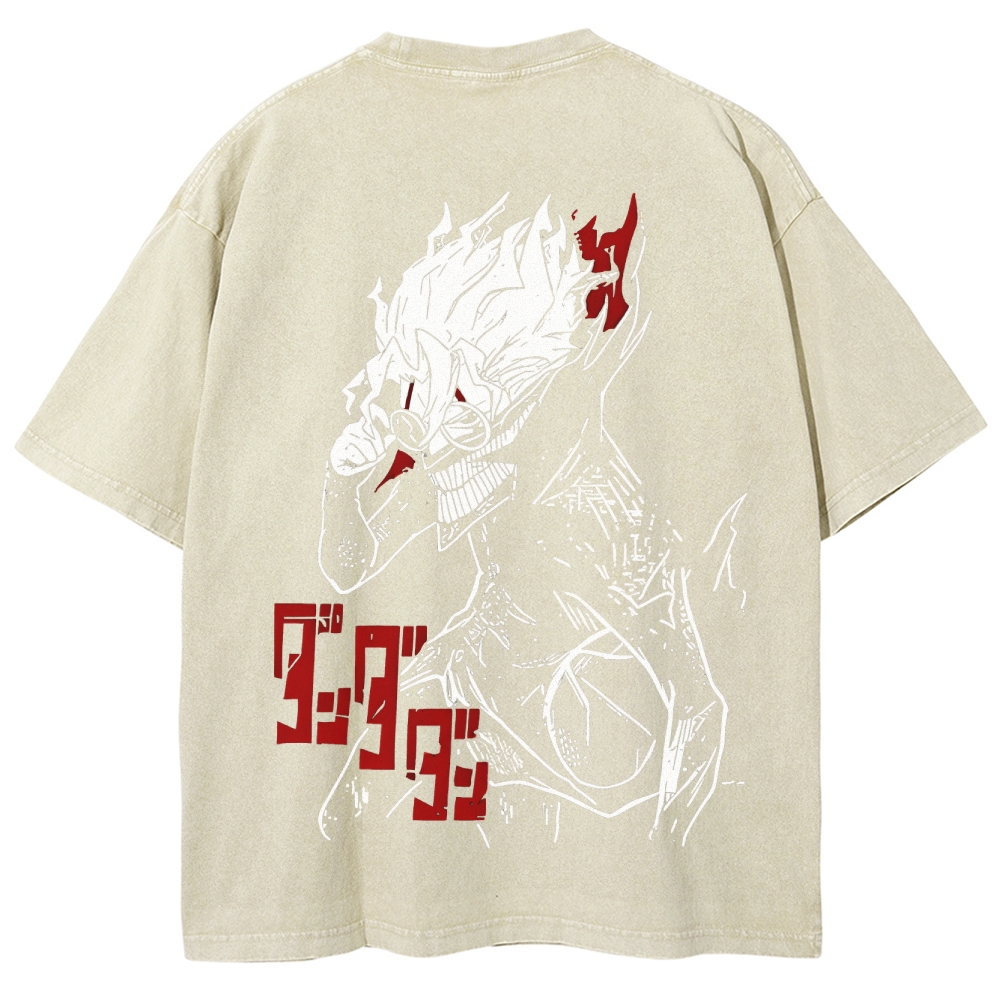 Dandadan Unisex Fit Washed T-Shirt 2506008231