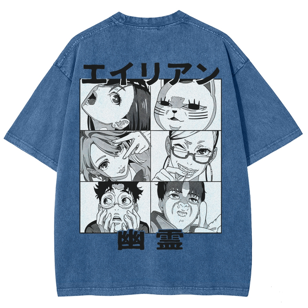 Dandadan Unisex Fit Washed T-Shirt 2506008234