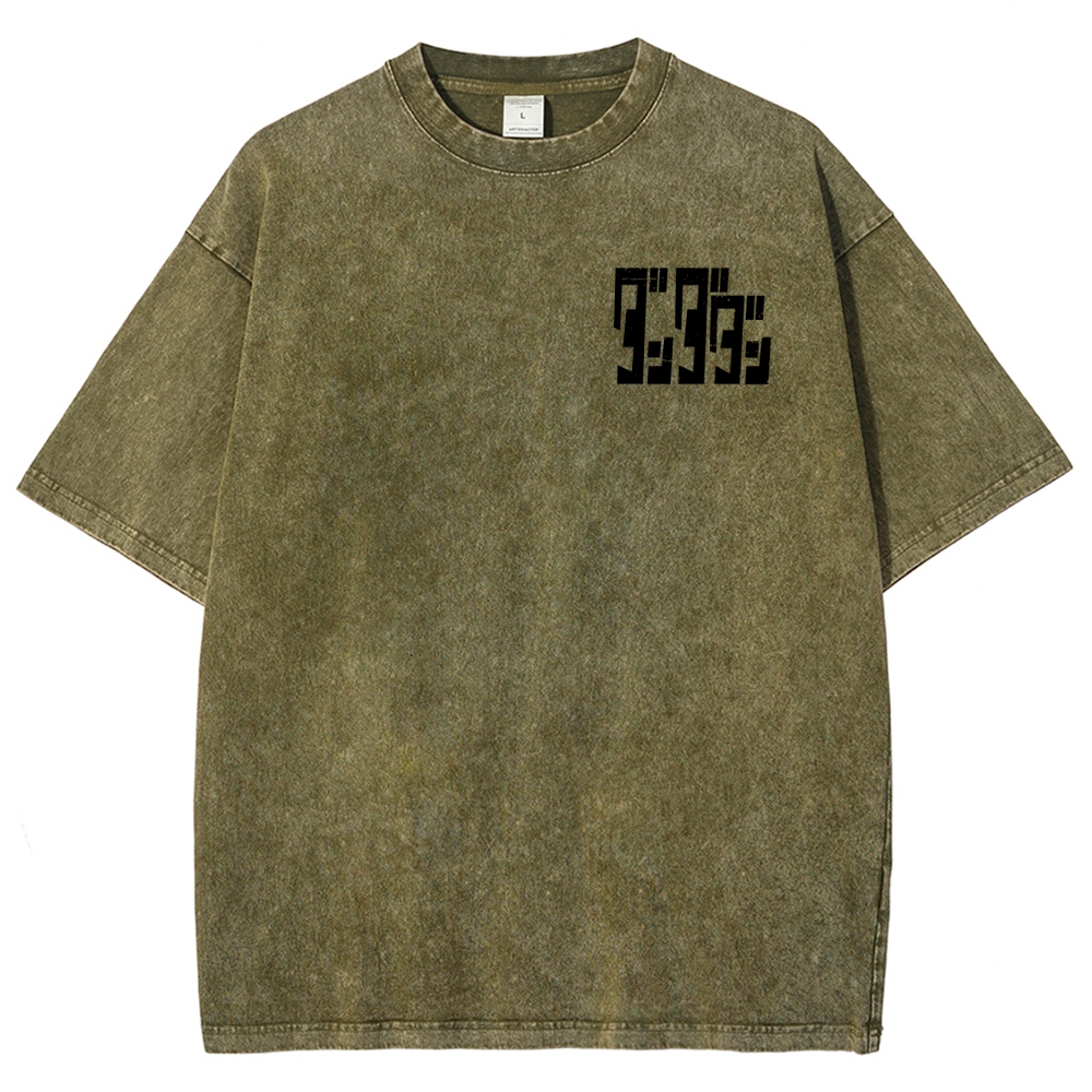 Dandadan Unisex Fit Washed T-Shirt 2506008234