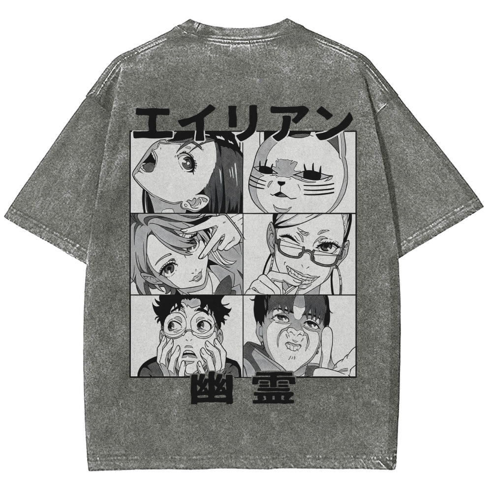 Dandadan Unisex Fit Washed T-Shirt 2506008234